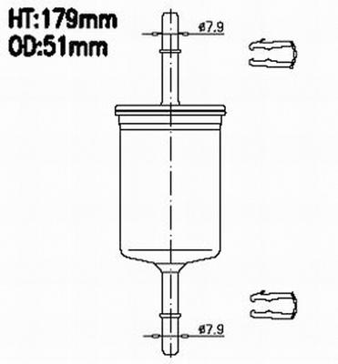

Фильтр топливный Js asakashi FS986M