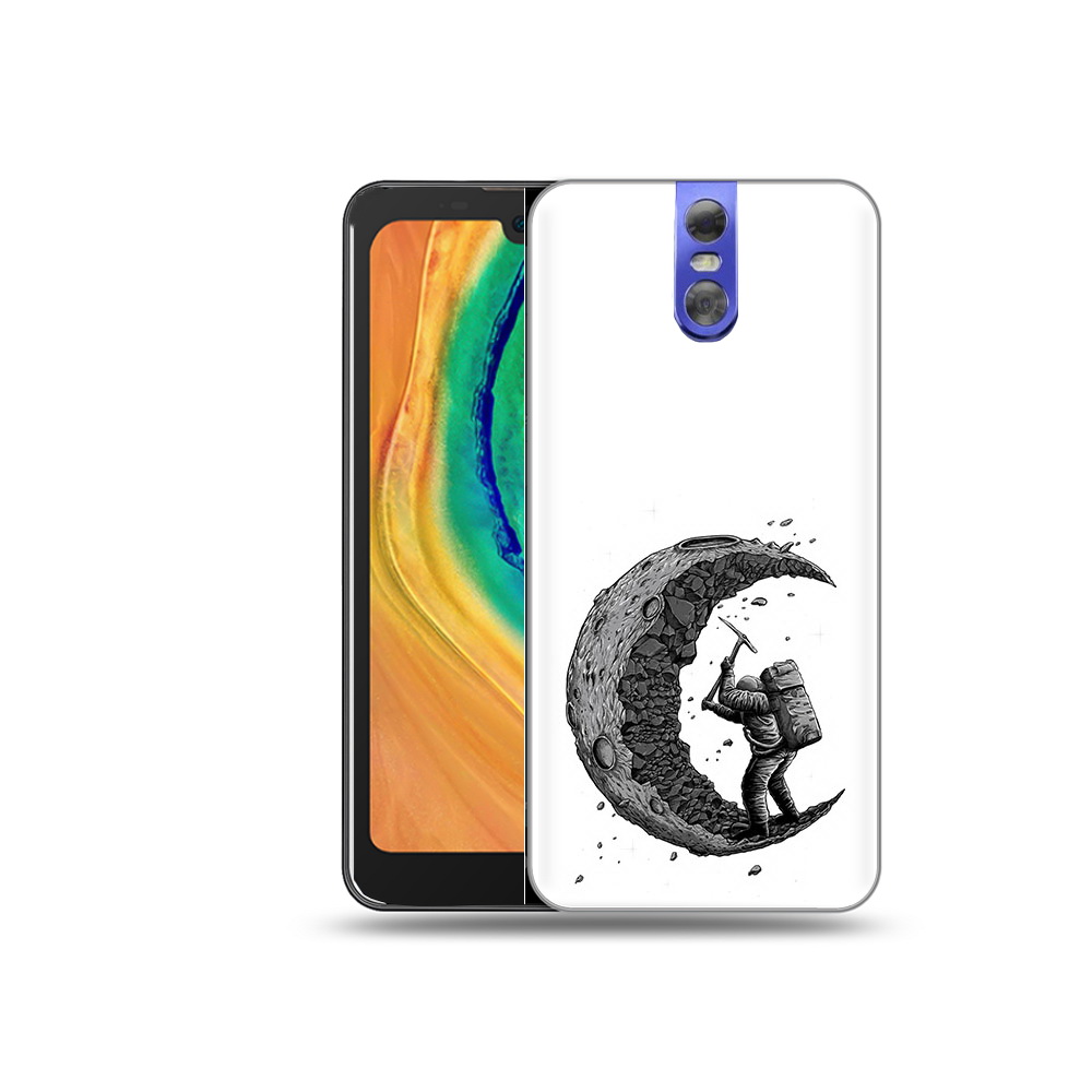 

Чехол MyPads Tocco для Doogee BL7000 камненная луна, Прозрачный, Tocco