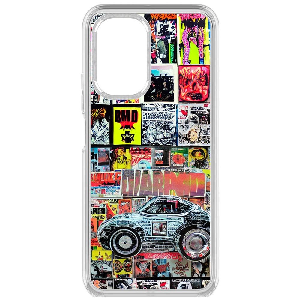 

Чехол-накладка Krutoff Clear Case Автопамфлет для Xiaomi Poco F3, Прозрачный