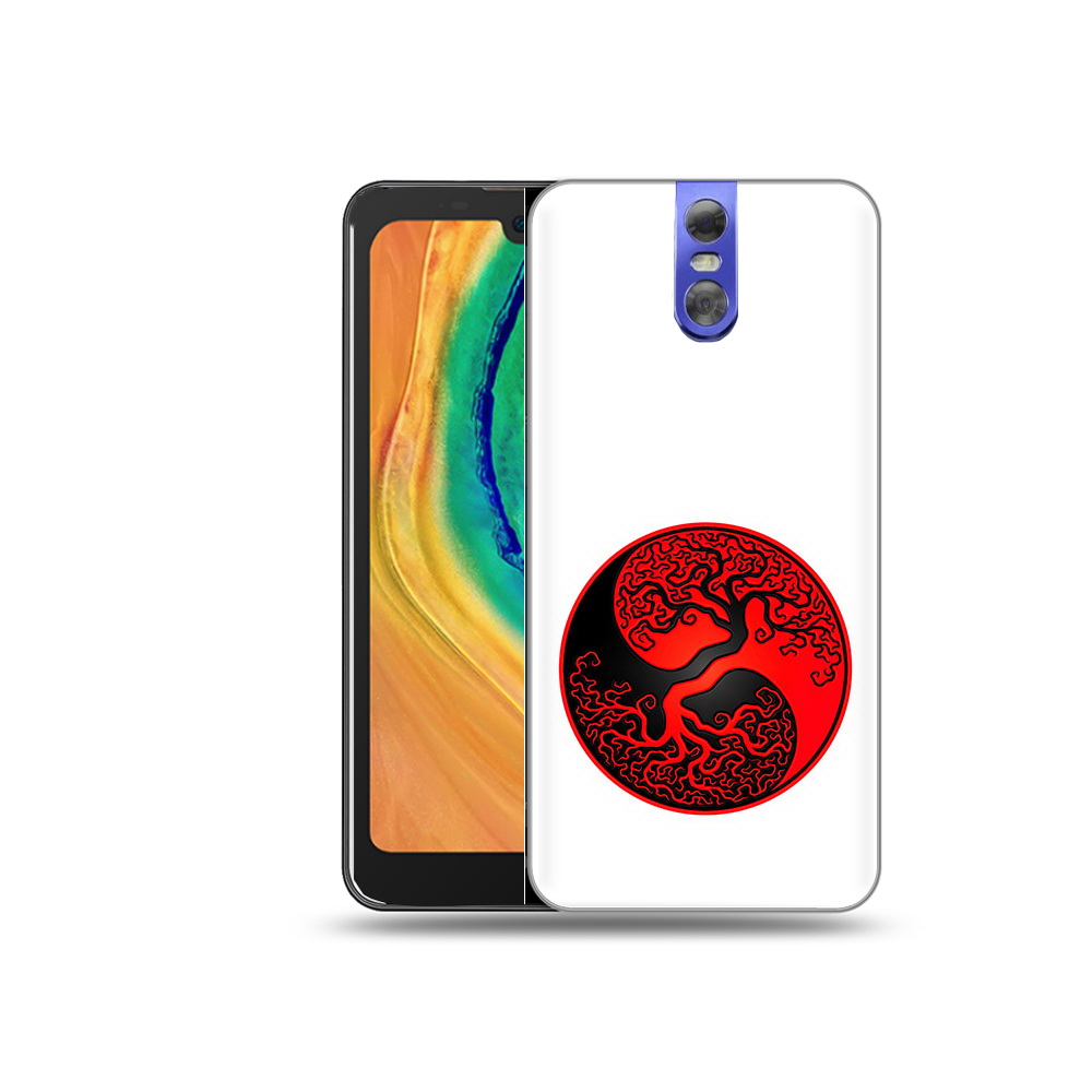 

Чехол MyPads Tocco для Doogee BL7000 инь янь дерево, Прозрачный, Tocco