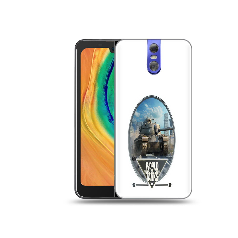 

Чехол MyPads Tocco для Doogee BL7000 игра с танками, Прозрачный, Tocco