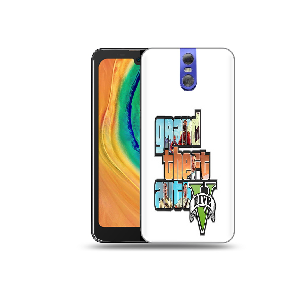 

Чехол MyPads Tocco для Doogee BL7000 игра гта, Прозрачный, Tocco