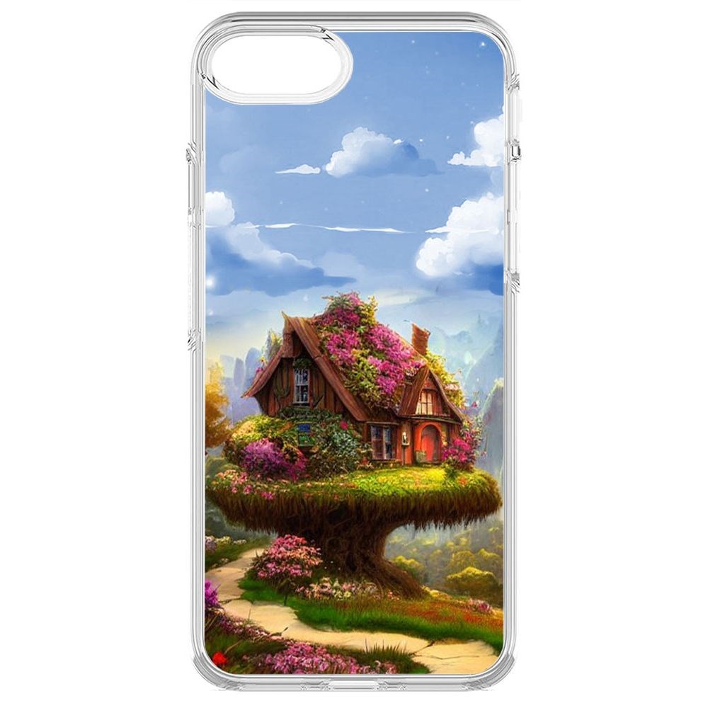 Чехол-накладка Krutoff Clear Case Дом на дереве для iPhone 8