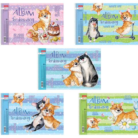 

Альбом для рисования Hatber 113075, A4, 24 листа, 100 г/м2, 5 штук