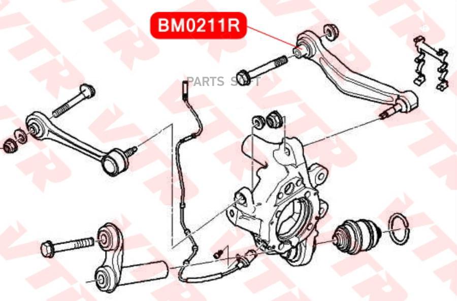 

Сайлентблок Верхнего Рычага Задней Подвески VTR BM0211R