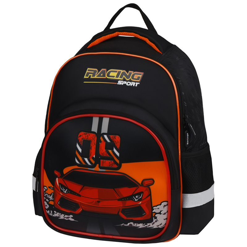 фото Рюкзак berlingo kids racing sport 36*27*12 см черный 336404