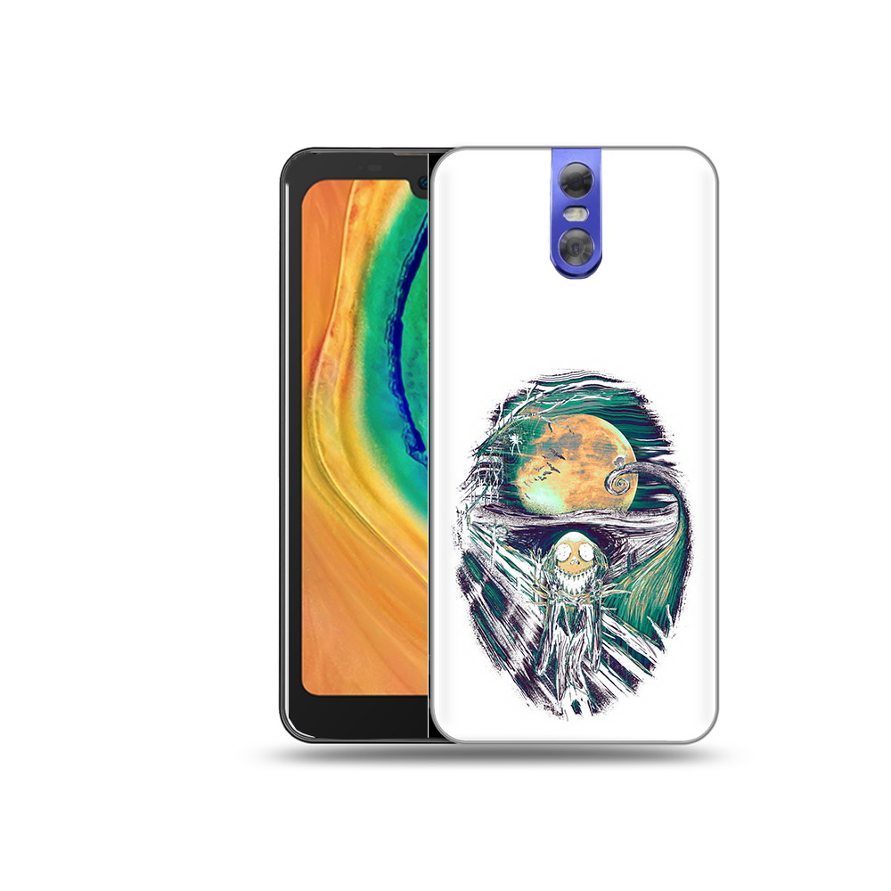 

Чехол MyPads Tocco для Doogee BL7000 зубастое существо абстракция, Прозрачный, Tocco