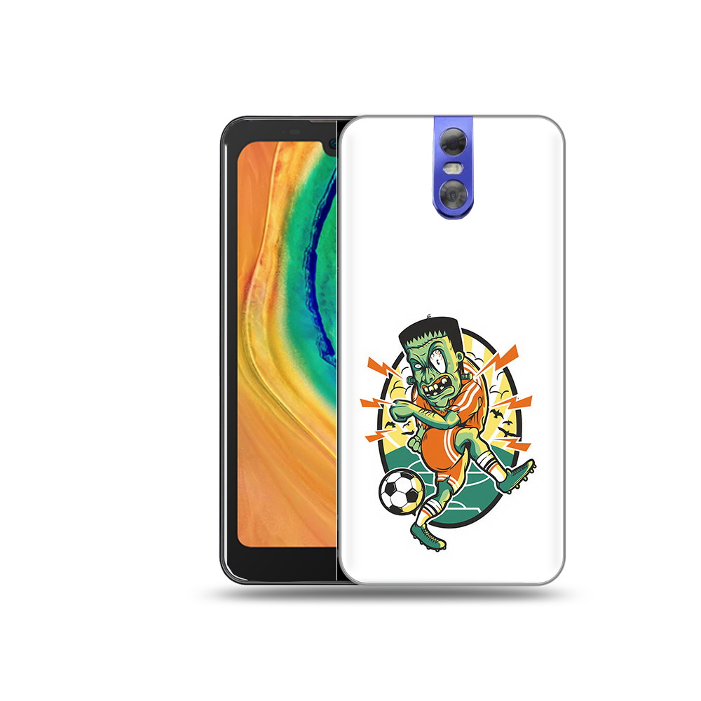 

Чехол MyPads Tocco для Doogee BL7000 зомби футболист, Прозрачный, Tocco