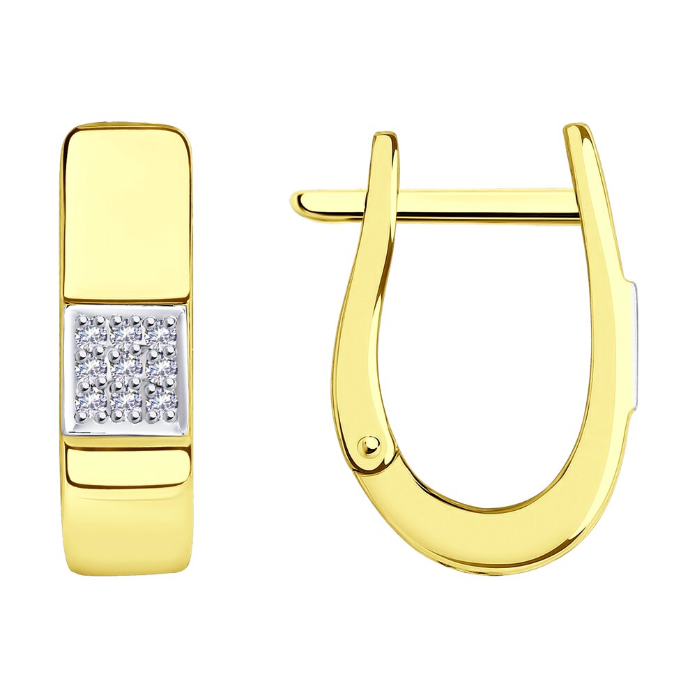 

Серьги из желтого золота с бриллиантом Diamant 53-220-01461-1, 53-220-01461-1