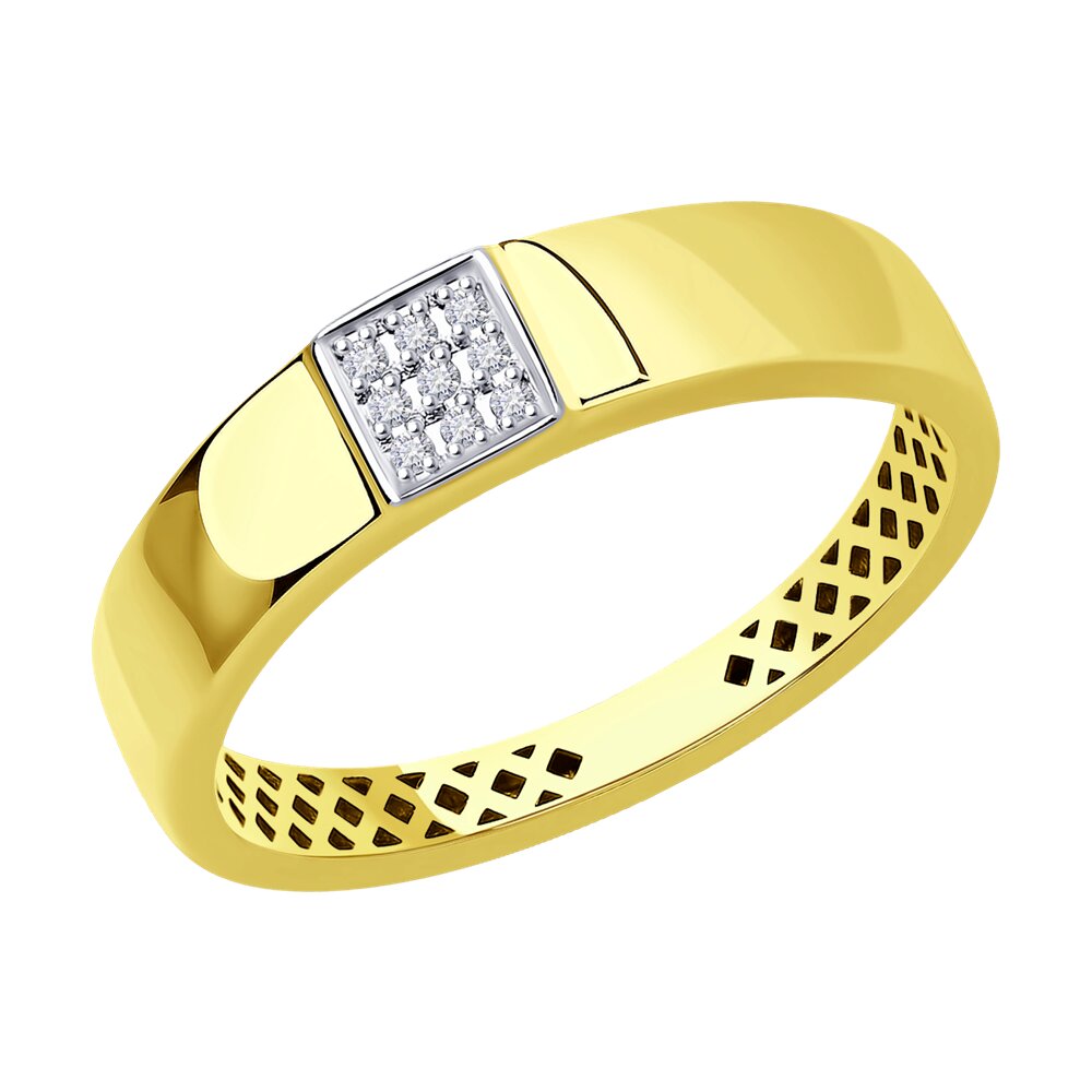 

Кольцо из желтого золота с бриллиантом р.  Diamant 53-210-01461-1, 53-210-01461-1