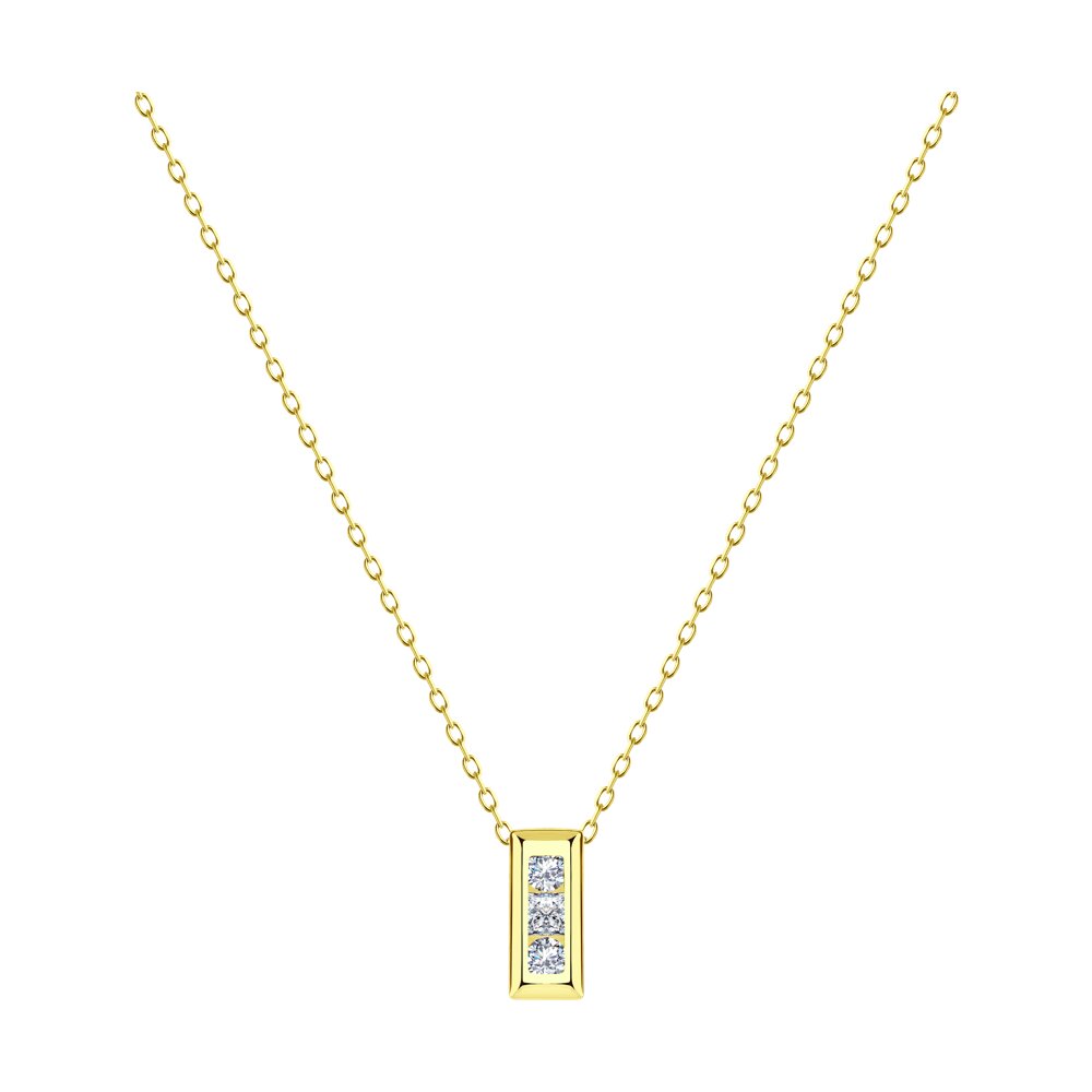 

Колье из желтого золота с фианитом 45 см Diamant 53-170-01553-1, 53-170-01553-1