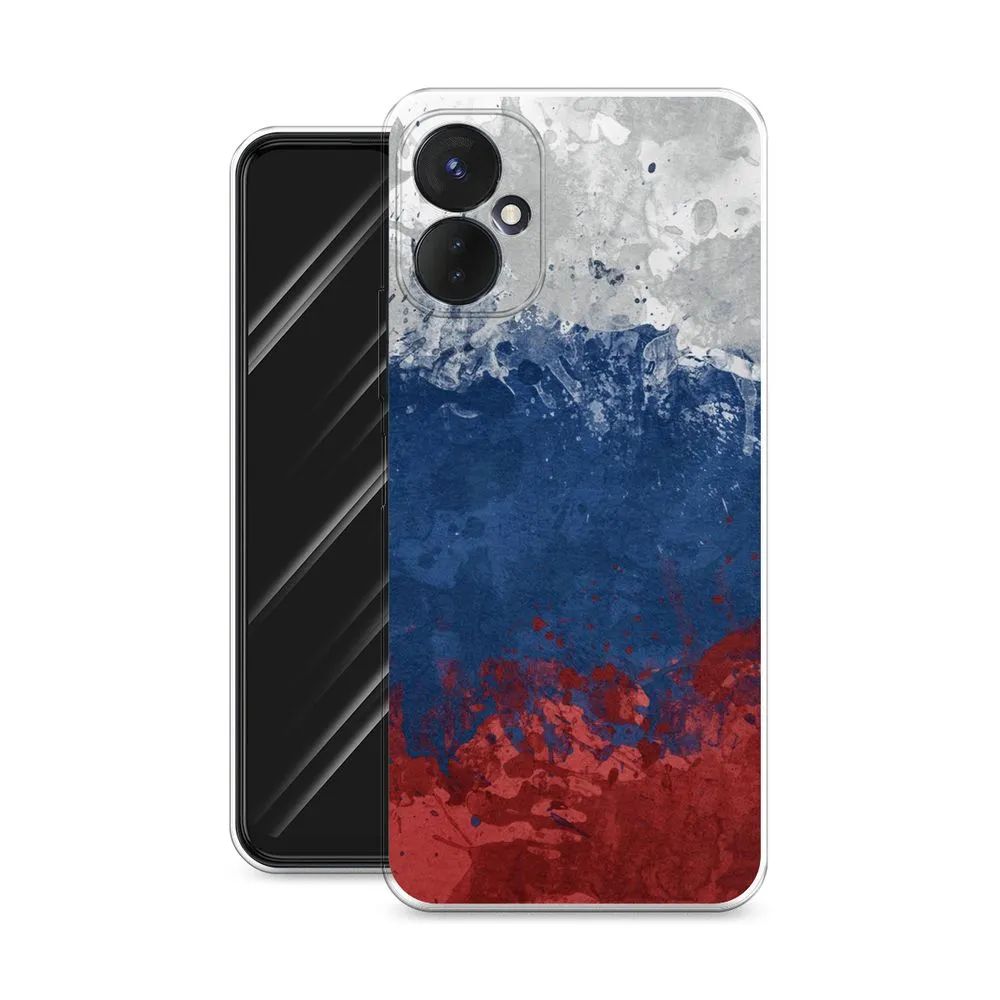 

Чехол Awog на Tecno Spark 9 Pro "Флаг России неровный", Разноцветный, 301950-5
