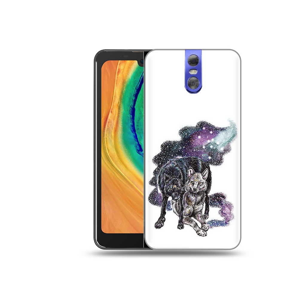 

Чехол MyPads Tocco для Doogee BL7000 звездные волки, Прозрачный, Tocco