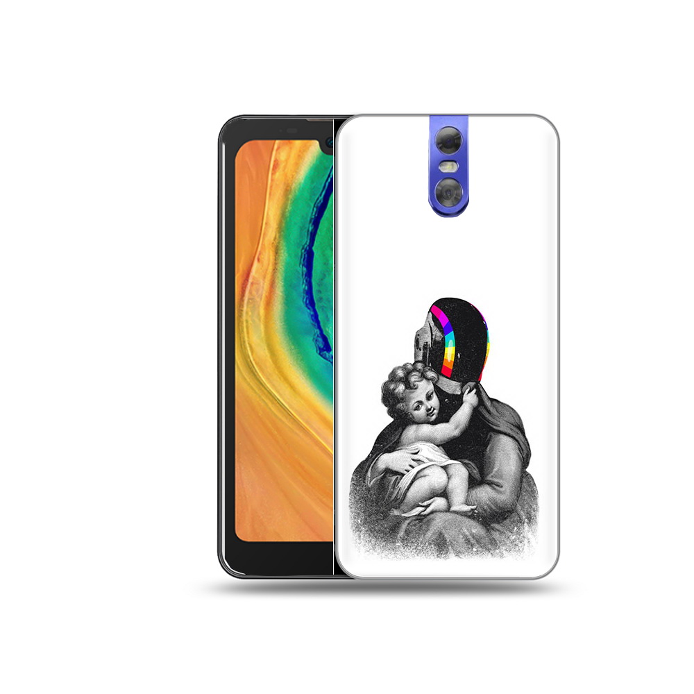 

Чехол MyPads Tocco для Doogee BL7000 защитник в шлеме, Прозрачный, Tocco