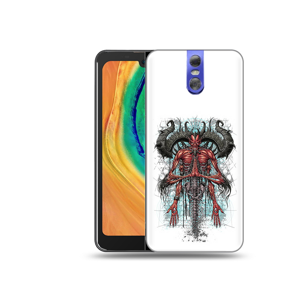 

Чехол MyPads Tocco для Doogee BL7000 дьявол, Прозрачный, Tocco