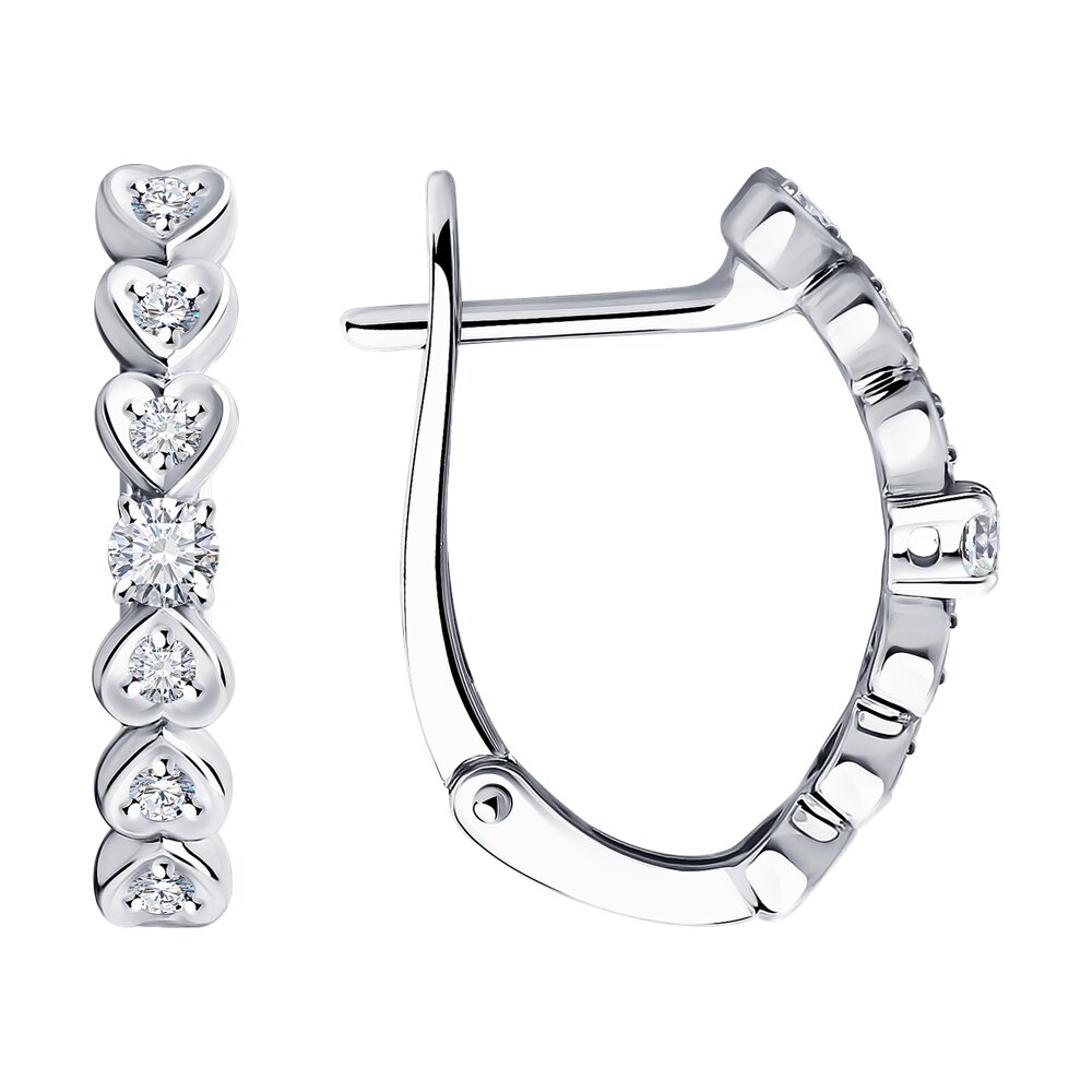 

Серьги из белого золота с бриллиантом Diamant 52-220-01905-1, 52-220-01905-1
