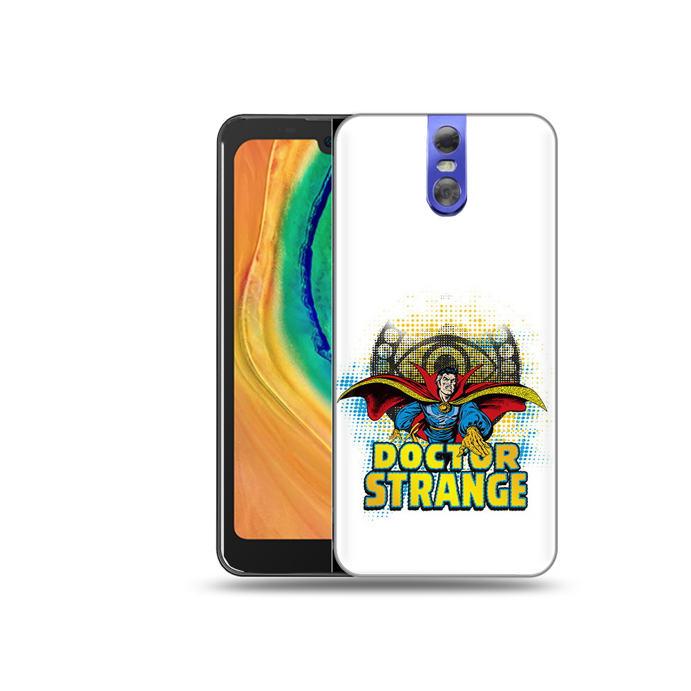 

Чехол MyPads Tocco для Doogee BL7000 доктор стренж рисунок, Прозрачный, Tocco