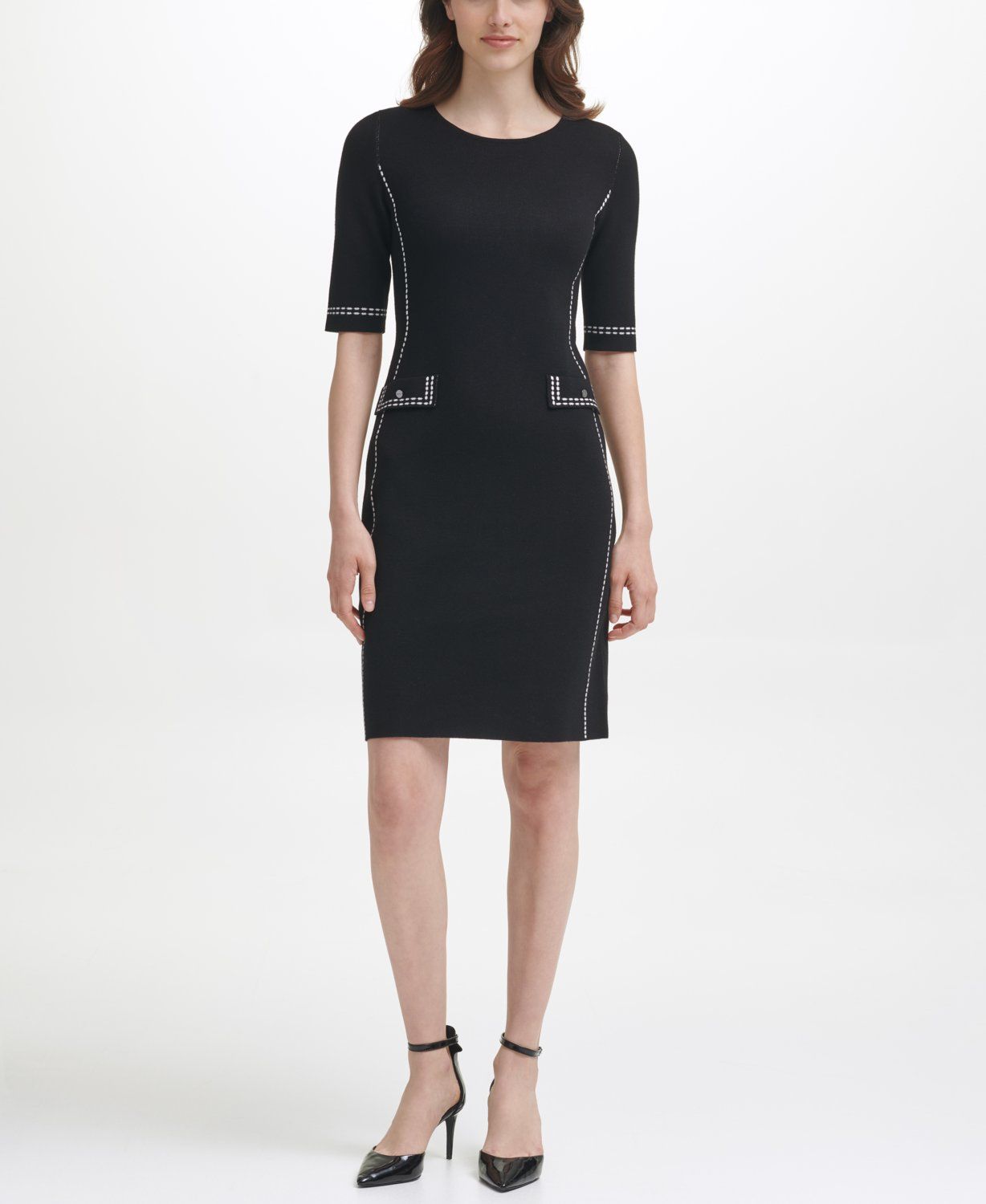 

Платье женское DKNY DD1HN908 черное L, DD1HN908