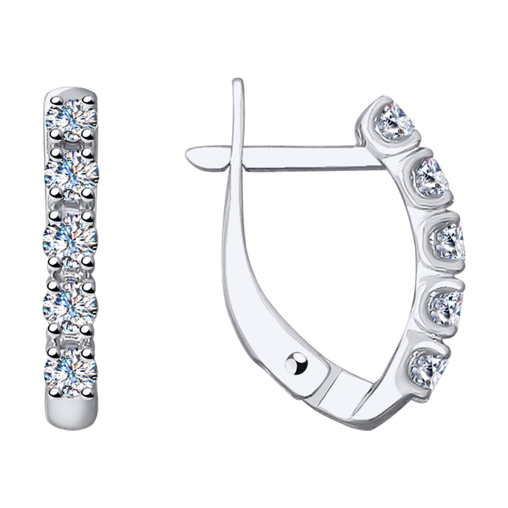 

Серьги из белого золота с бриллиантом Diamant 52-220-00008-1, 52-220-00008-1