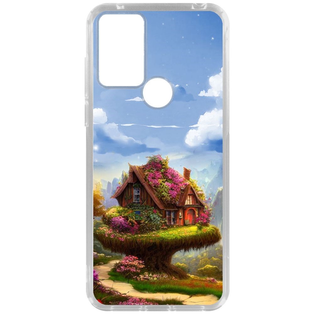 

Чехол-накладка Krutoff Clear Case Дом на дереве для TCL 30 SE, Прозрачный