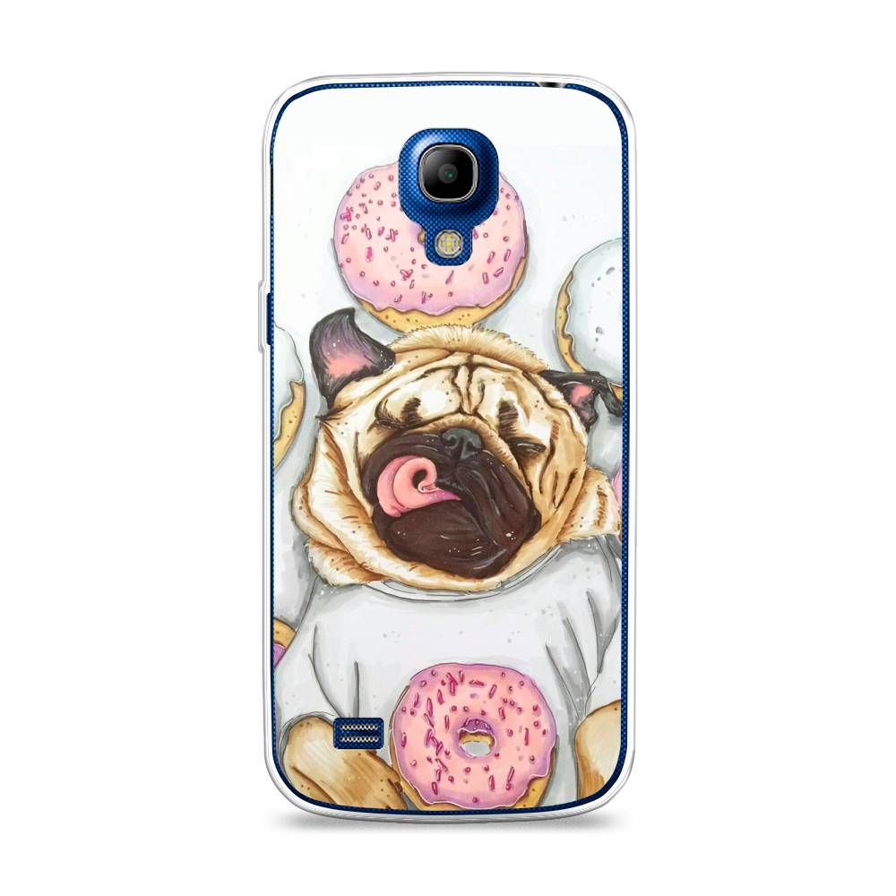 

Чехол на Samsung Galaxy S4 mini "Счастливый мопс", Розовый;бежевый;коричневый, 24050-1
