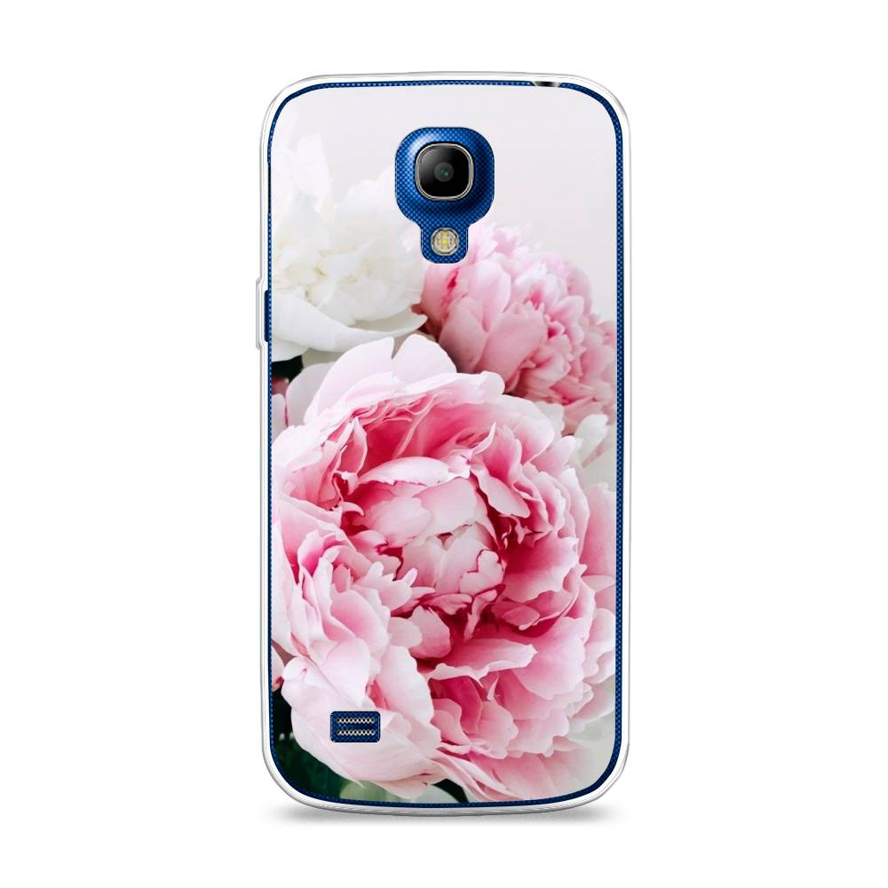 

Чехол на Samsung Galaxy S4 mini "Розовые и белые пионы", Розовый;белый, 24050-2