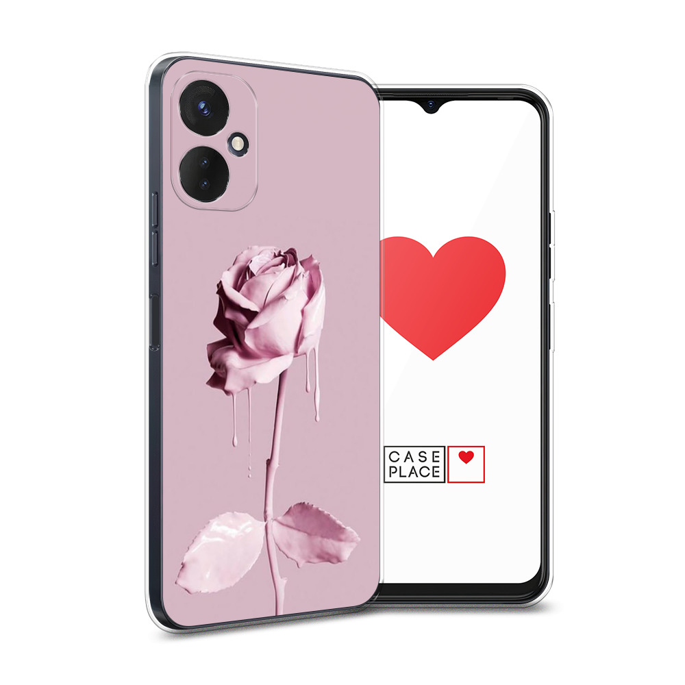 

Силиконовый чехол Awog "Роза в краске" для Tecno Spark 9 Pro, Розовый, 301950-8