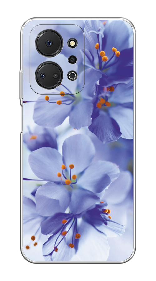 

Чехол на Honor X7A/X7A Plus "Фиолетовые цветки", Фиолетовый;синий, 6120650-1