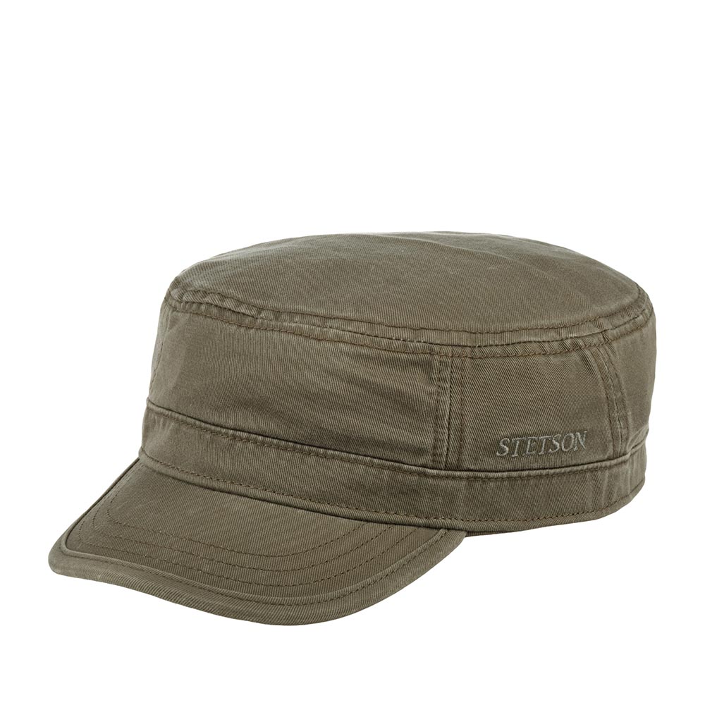 Кепка немка унисекс Stetson 7431101 ARMY CAP COTTON зеленая, р. 61