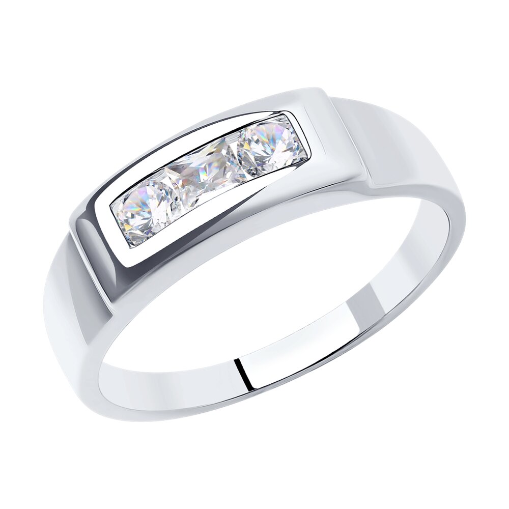 

Кольцо из белого золота с фианитом р. , Diamant 52-110-01553-1, 52-110-01553-1