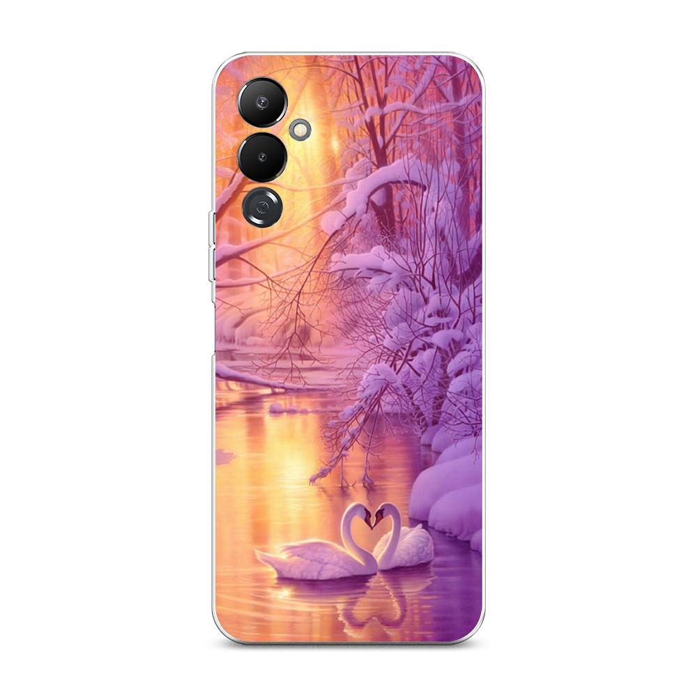 

Чехол на Tecno Pova 4 "Зима 1", Фиолетовый;желтый, 302550-2