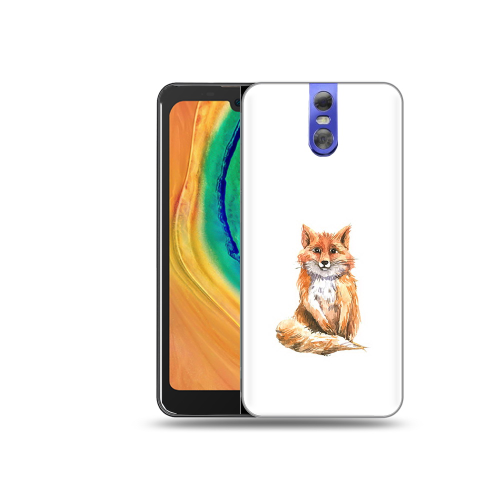 

Чехол MyPads Tocco для Doogee BL7000 детская лиса, Прозрачный, Tocco