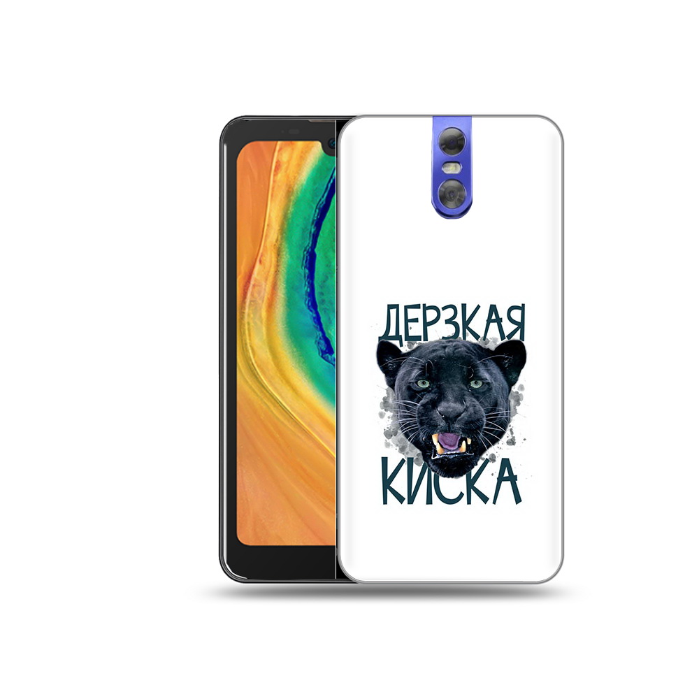 

Чехол MyPads Tocco для Doogee BL7000 дерзкая киска, Прозрачный, Tocco