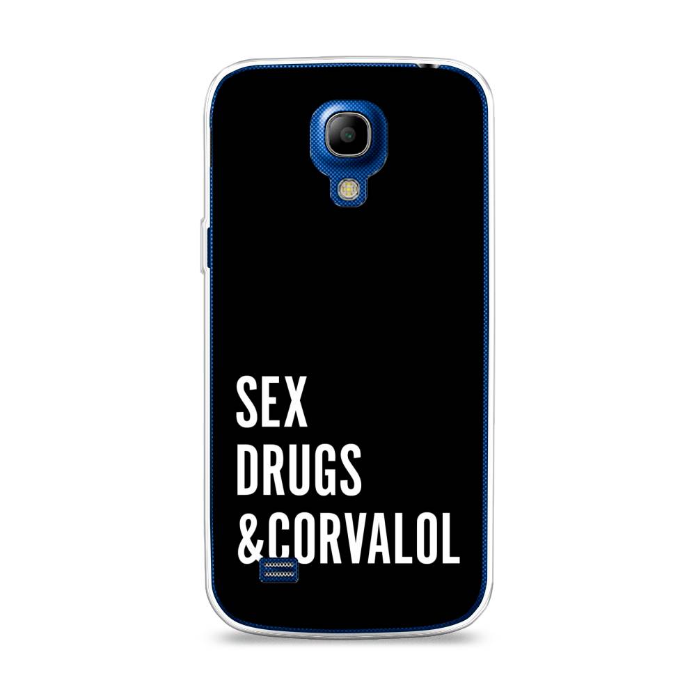 

Чехол на Samsung Galaxy S4 mini "Corvalol", Черный;серый;белый, 24050-6