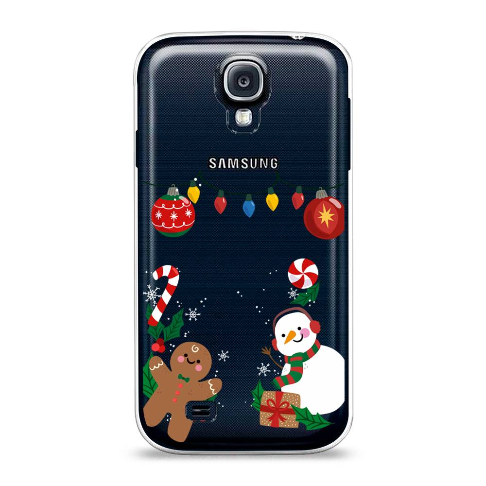

Чехол на Samsung Galaxy S4 "Новогоднее настроение", Коричневый;красный;зеленый, 23950-5