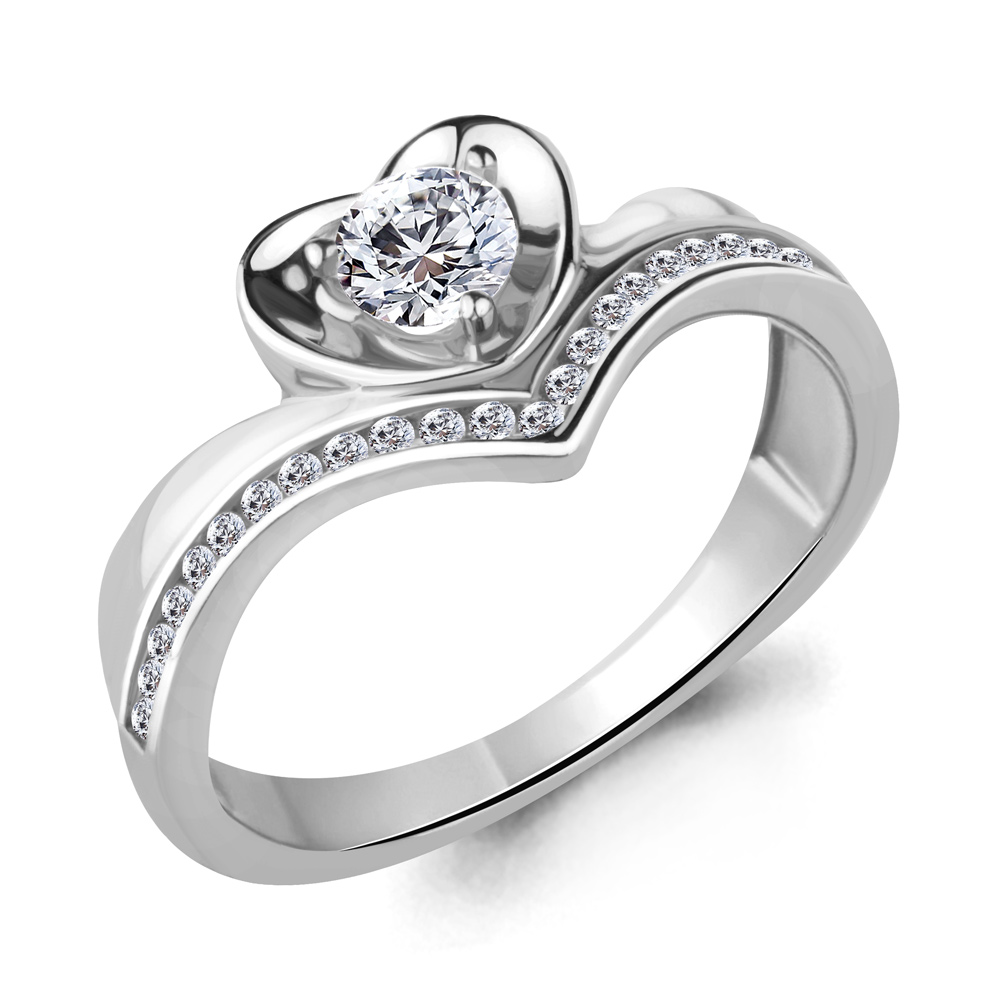 

Кольцо из серебра с фианитом Aquamarine Aquamarine 665781А_925_р р. 16,5, 665781А_925_р