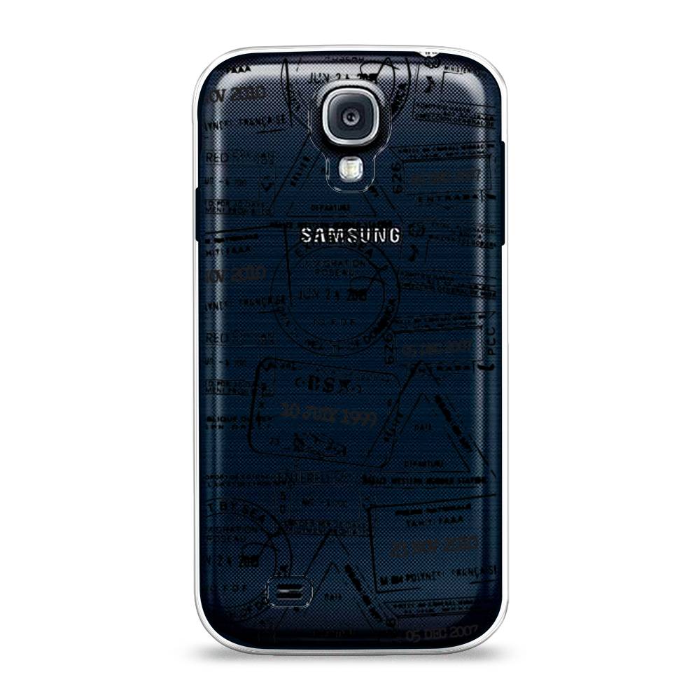

Чехол на Samsung Galaxy S4 "Visa stamps 2", Белый;черный;серый, 23950-2