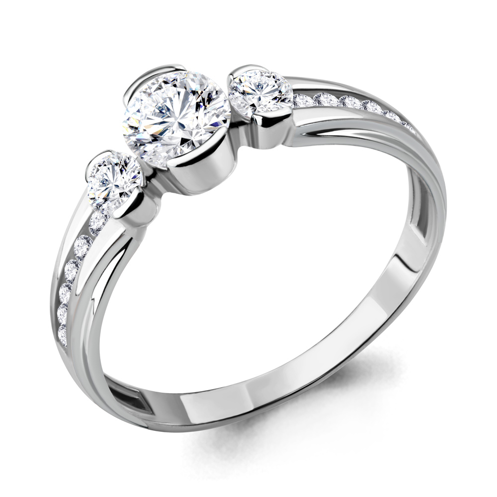 

Кольцо из серебра с фианитом Aquamarine Aquamarine 665751А_925_р р. 17, 665751А_925_р