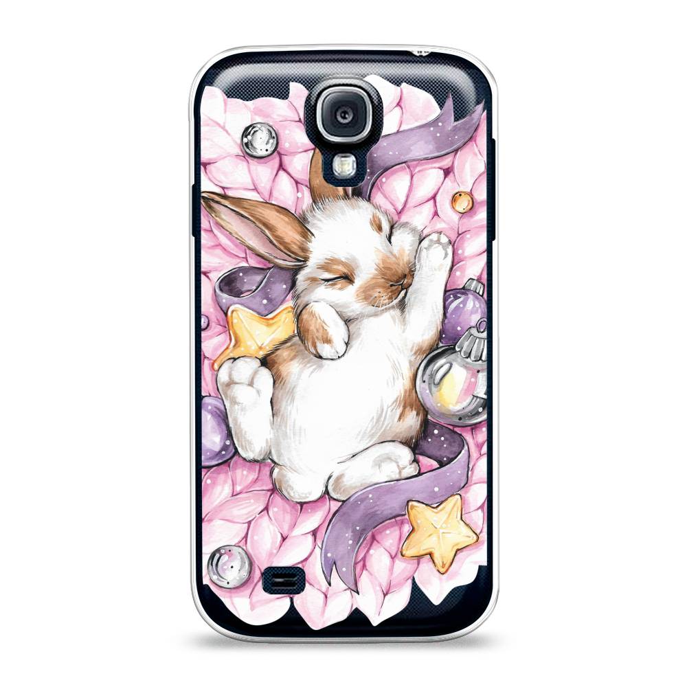 

Чехол на Samsung Galaxy S4 "Кролик спит", Розовый;белый, 23950-5
