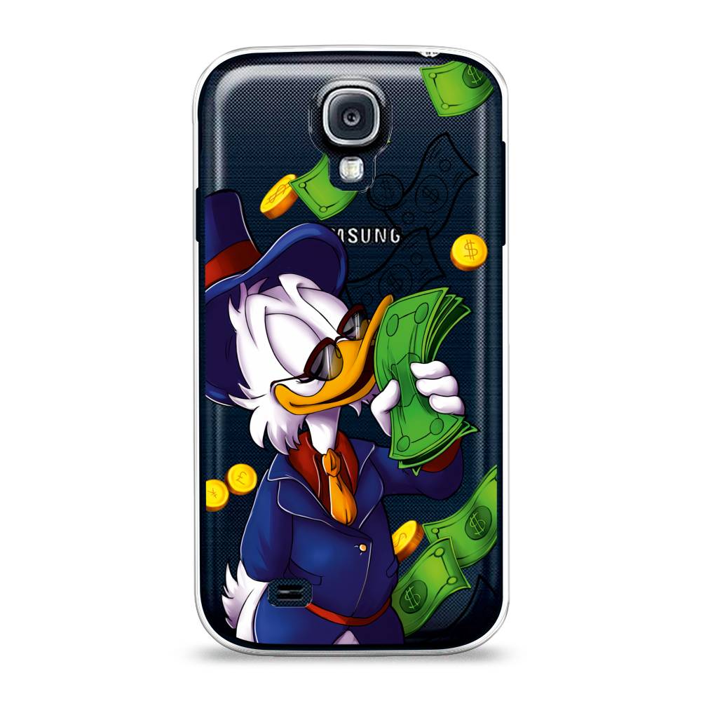 

Чехол на Samsung Galaxy S4 "Scrooge McDuck with Money", Синий;зеленый;белый, 23950-6