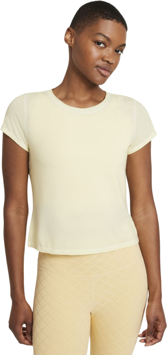 

Футболка женская Nike W Dri-Fit S/S Top желтая S, W Dri-Fit S/S Top