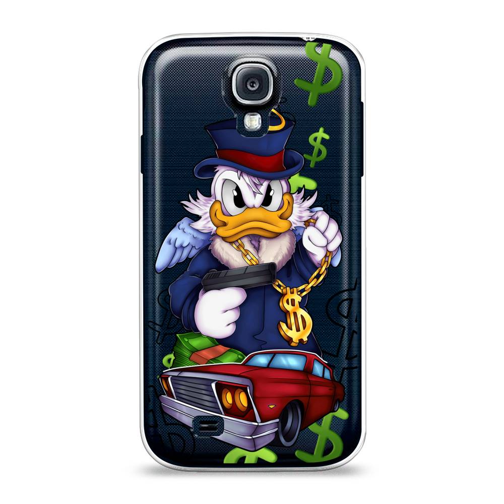 

Чехол на Samsung Galaxy S4 "Scrooge McDuck with a Gold Chain", Красный;синий;белый, 23950-6