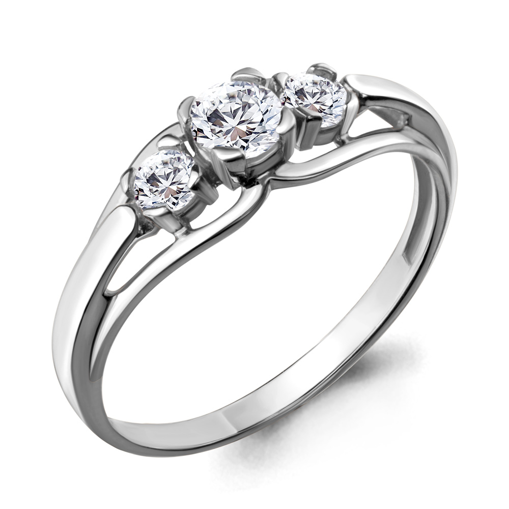 

Кольцо из серебра с фианитом Aquamarine Aquamarine 665731А_925_р р. 17, 665731А_925_р