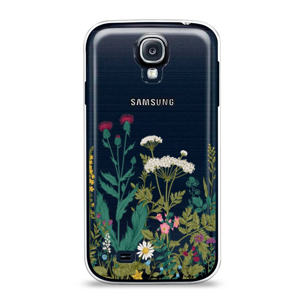 

Чехол на Samsung Galaxy S4 "Дикие полевые цветы", Зеленый;розовый;белый, 23950-2