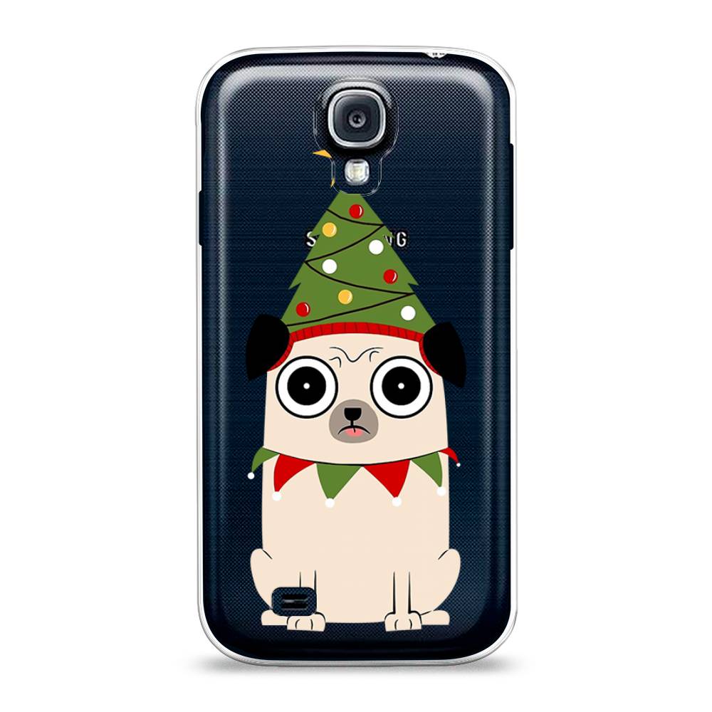 

Чехол на Samsung Galaxy S4 "Собачка с ёлочкой", Бежевый;красный;зеленый, 23950-1