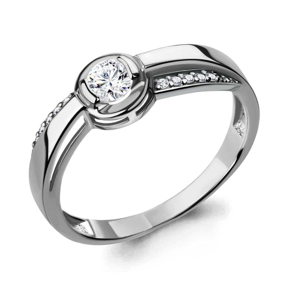 

Кольцо из серебра с фианитом Aquamarine Aquamarine 665721А_925_р р. 16, 665721А_925_р