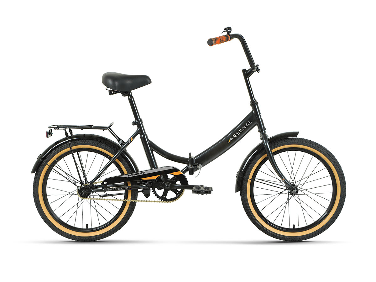 Велосипед Forward Arsenal 20 X 2022 One Size черный/желтый