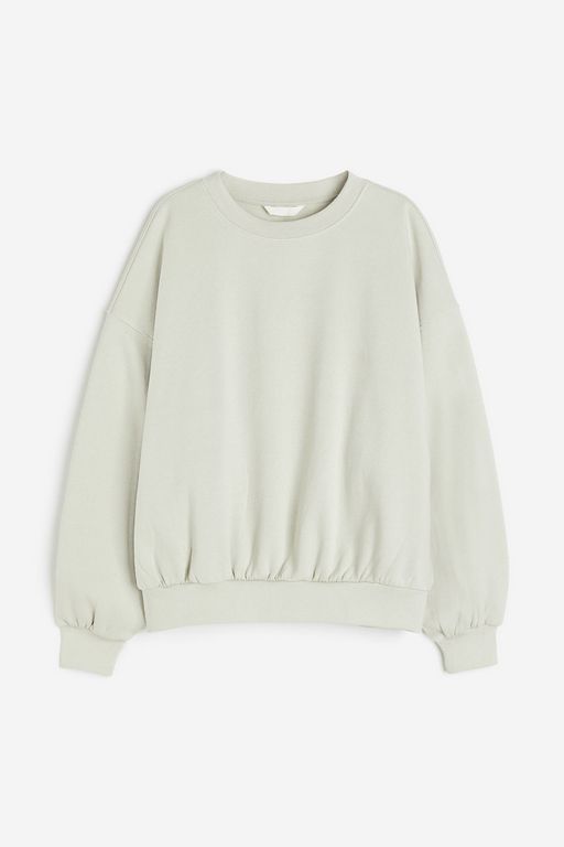 Свитшот женский H&M 1225223 зеленый XL