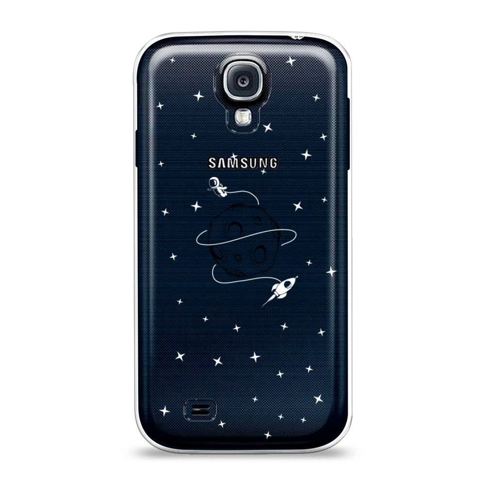 

Чехол на Samsung Galaxy S4 "Полет вокруг луны", Белый;серый;черный, 23950-2