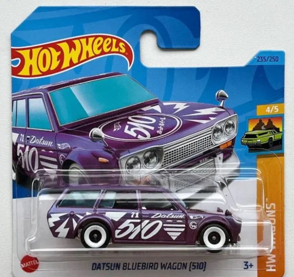 

Машинка базовой коллекции Hot Wheels DATSUN BLUEBIRD WAGON 510 сиреневая 5785 HKH72, Фиолетовый, DATSUN BLUEBIRD WAGON (510)
